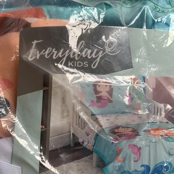 Everyday Kids Underwater Mermaid 4-Piece Twin Size Bed Sheets Set New - Picture 6 of 8